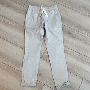 UpWest Light khaki Joggers with White Drawstring SZ XS NWT